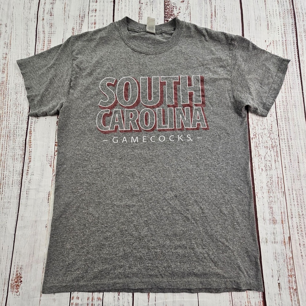 South Carolina Gamecocks Gray Short Sleeve Cotton Blend T-Shirt Men's M
